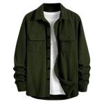 Men's Full Sleeve Corduroy Striped Casual Jacket